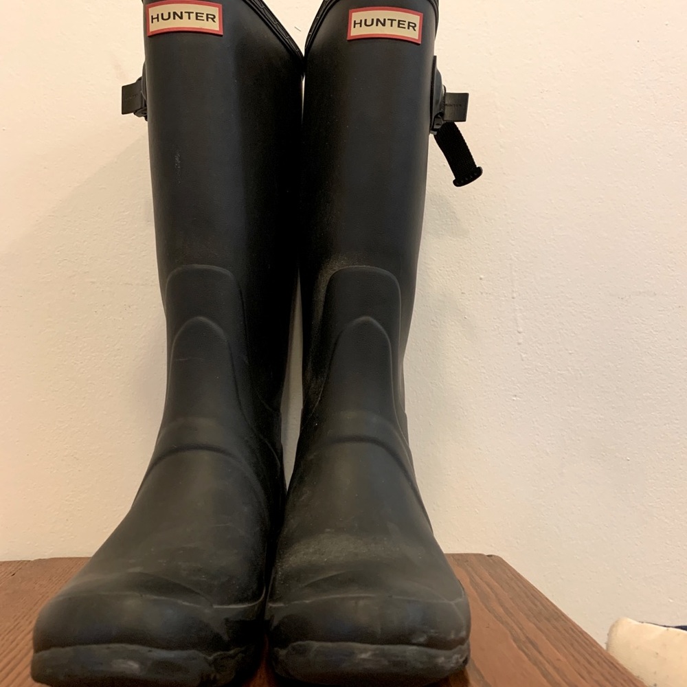 Original Tall Back Size 8 Hunter Boots (Wide Calf)